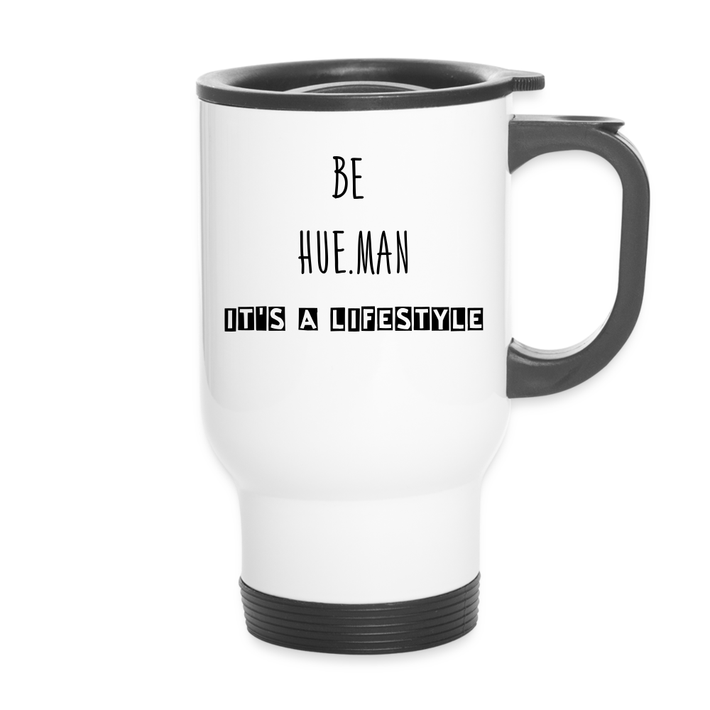 HUE.MAN travel mug - white