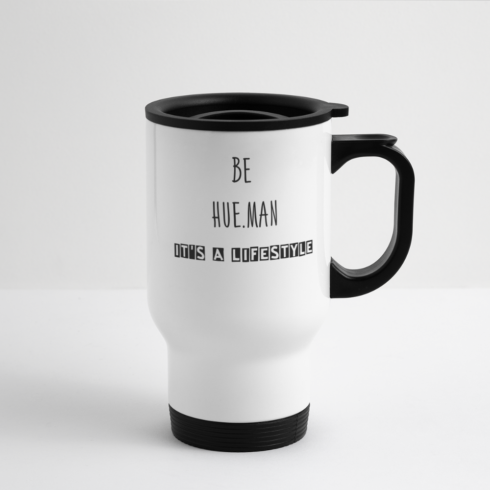 HUE.MAN travel mug - white