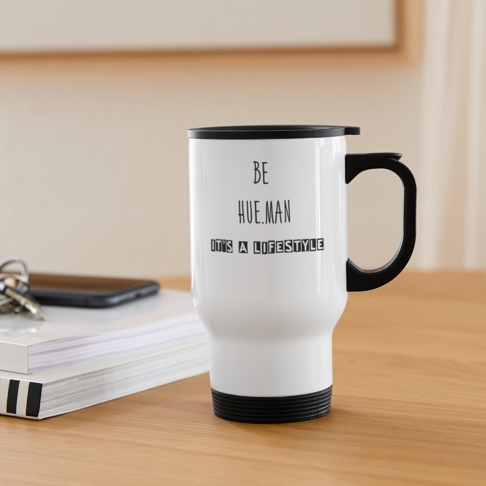 HUE.MAN travel mug - white