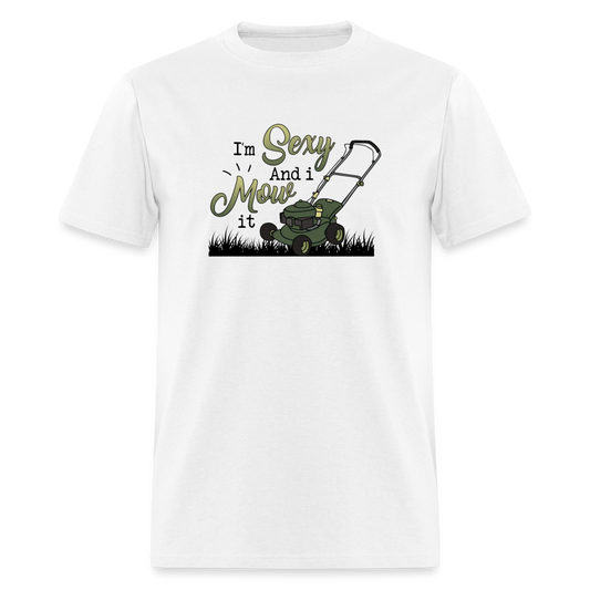 Sexy and I Mow It - white