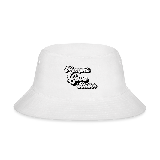 Memphis Love Butter Bucket Hat - white
