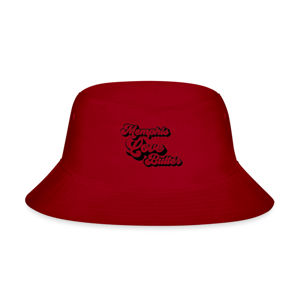 Memphis Love Butter Bucket Hat - red