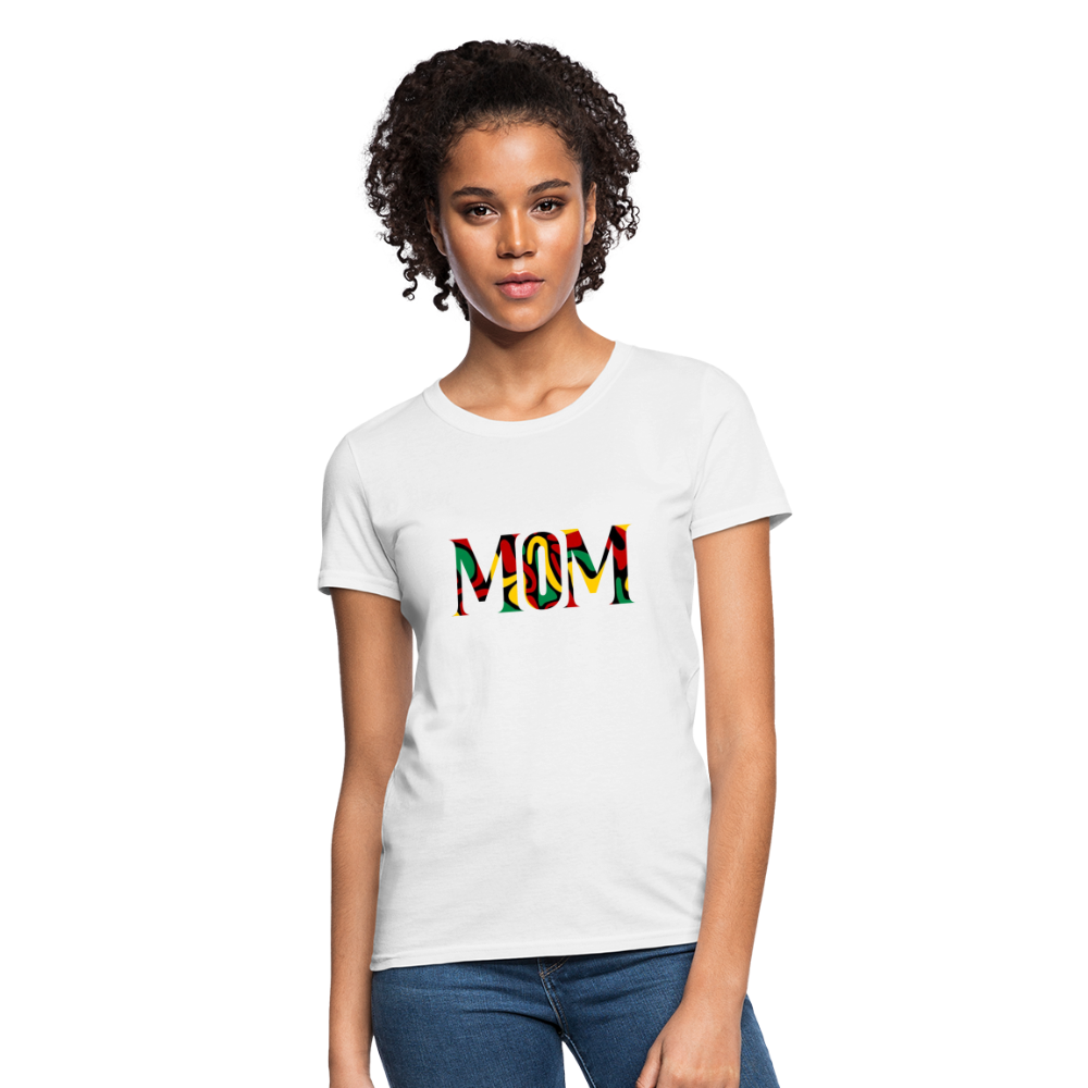 Mom Juneteenth style - white